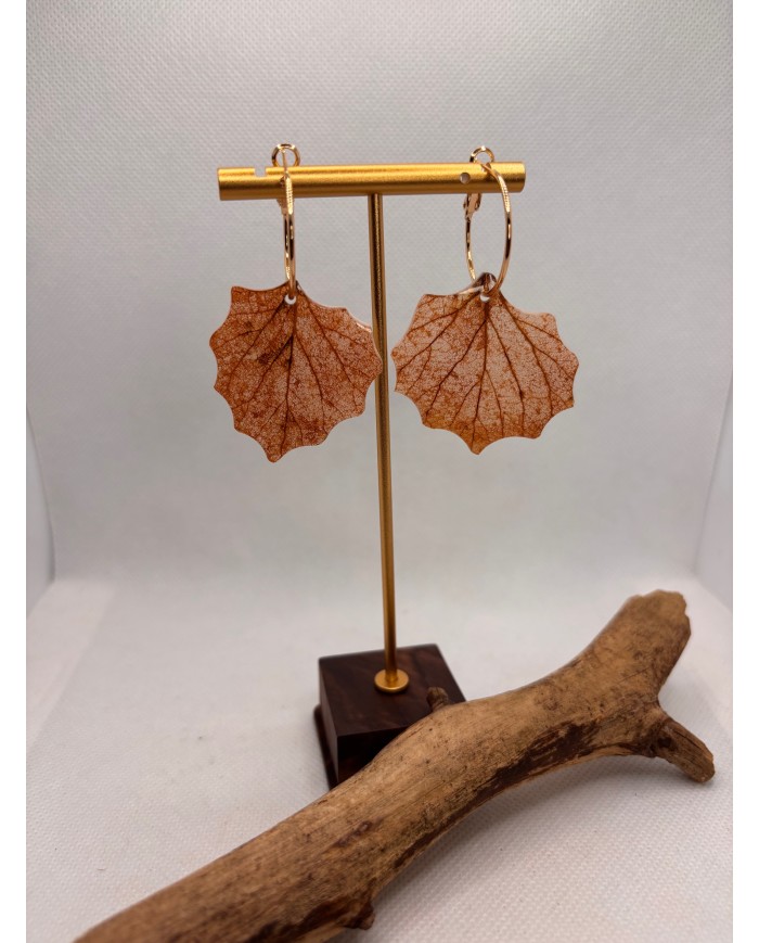 EDICIÓN LIMITADA pendientes artesanos de hoja natural