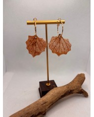EDICIÓN LIMITADA pendientes artesanos de hoja natural