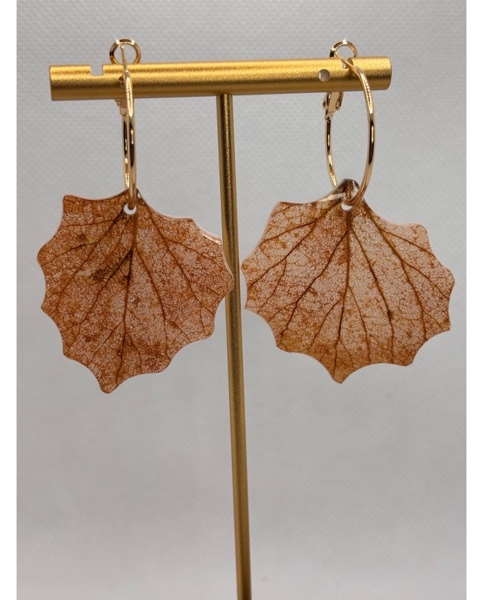 EDICIÓN LIMITADA pendientes artesanos de hoja natural