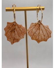 EDICIÓN LIMITADA pendientes artesanos de hoja natural