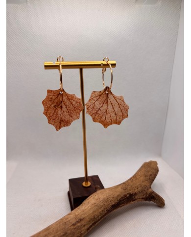 EDICIÓN LIMITADA pendientes artesanos de hoja natural