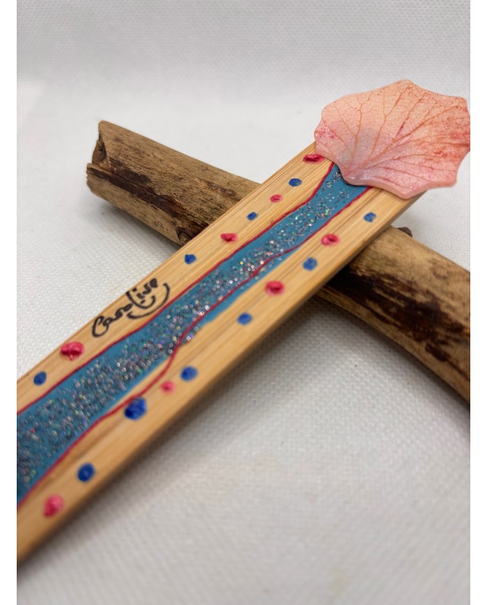 MARCAPÁGINAS artesano de hoja natural