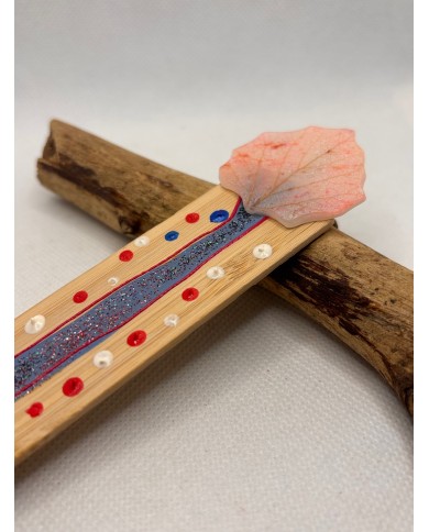 MARCAPÁGINAS artesano  de hoja natural