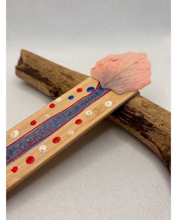 MARCAPÁGINAS artesano  de hoja natural