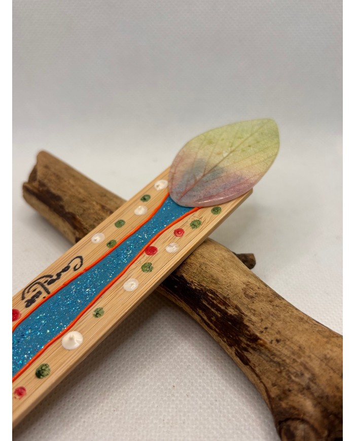 MARCAPÁGINAS artesano de hoja natural