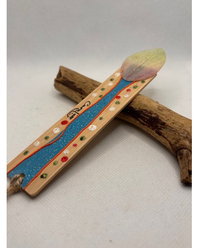 MARCAPÁGINAS artesano de hoja natural