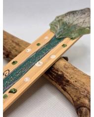 MARCAPÁGINAS de hoja natural esqueletizada