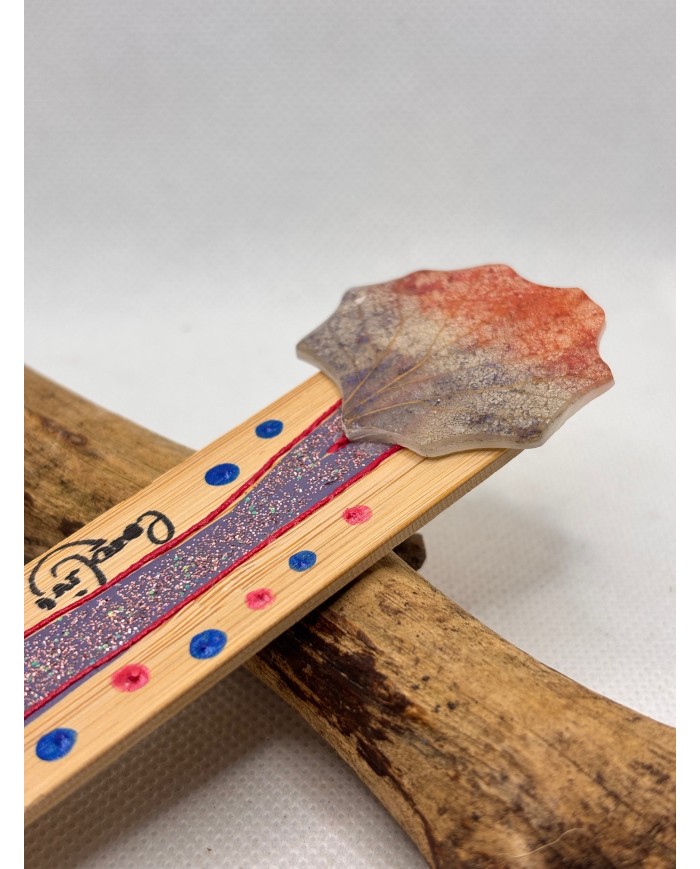 MARCAPÁGINAS artesanos de hoja natural esqueletizada