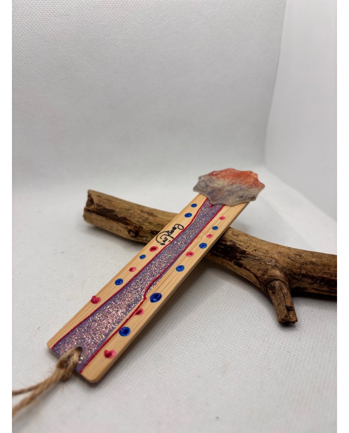 MARCAPÁGINAS artesanos de hoja natural esqueletizada