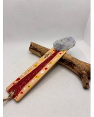 MARCAPÁGINAS artesano de hoja natural esqueletizada