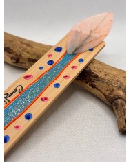 MARCAPAGINAS artesanos de hoja natural esqueletizada