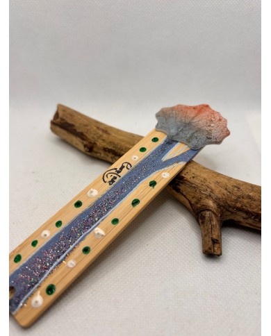 MARCAPÁGINAS artesanos de hoja natural esqueletizada