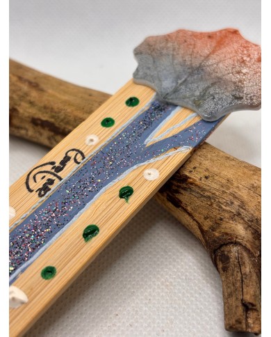 MARCAPÁGINAS artesanos de hoja natural esqueletizada