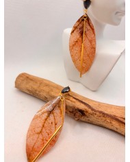 EDICIÓN LIMITADA pendientes de hoja natural artesanos