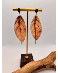 EDICIÓN LIMITADA pendientes de hoja natural artesanos
