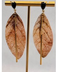 EDICIÓN LIMITADA pendientes de hoja natural artesanos