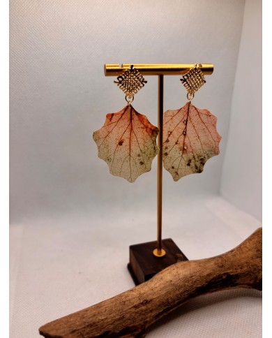 EDICIÓN LIMITADA pendientes artesanos de hoja natural