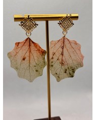 EDICIÓN LIMITADA pendientes de hoja natural artesanos