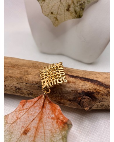 EDICIÓN LIMITADA pendientes artesanos de hoja natural