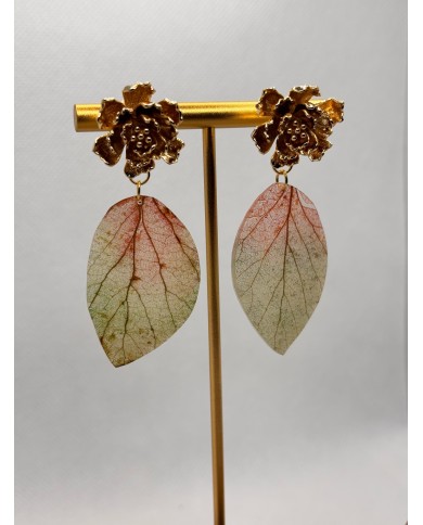 EDICIÓN LIMITADA pendientes artesanos de hoja natural