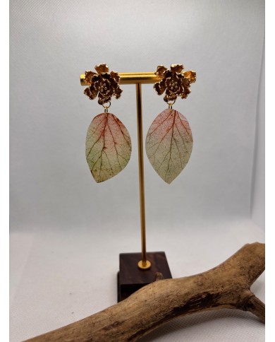 EDICIÓN LIMITADA pendientes artesanos de hoja natural