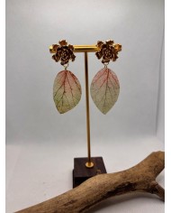 EDICIÓN LIMITADA pendientes artesanos de hoja natural