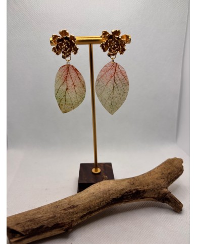 EDICIÓN LIMITADA pendientes artesanos de hoja natural