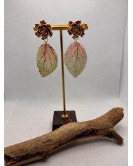 EDICIÓN LIMITADA pendientes artesanos de hoja natural