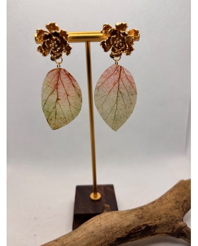 EDICIÓN LIMITADA pendientes artesanos de hoja natural