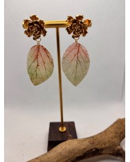 EDICIÓN LIMITADA pendientes artesanos de hoja natural