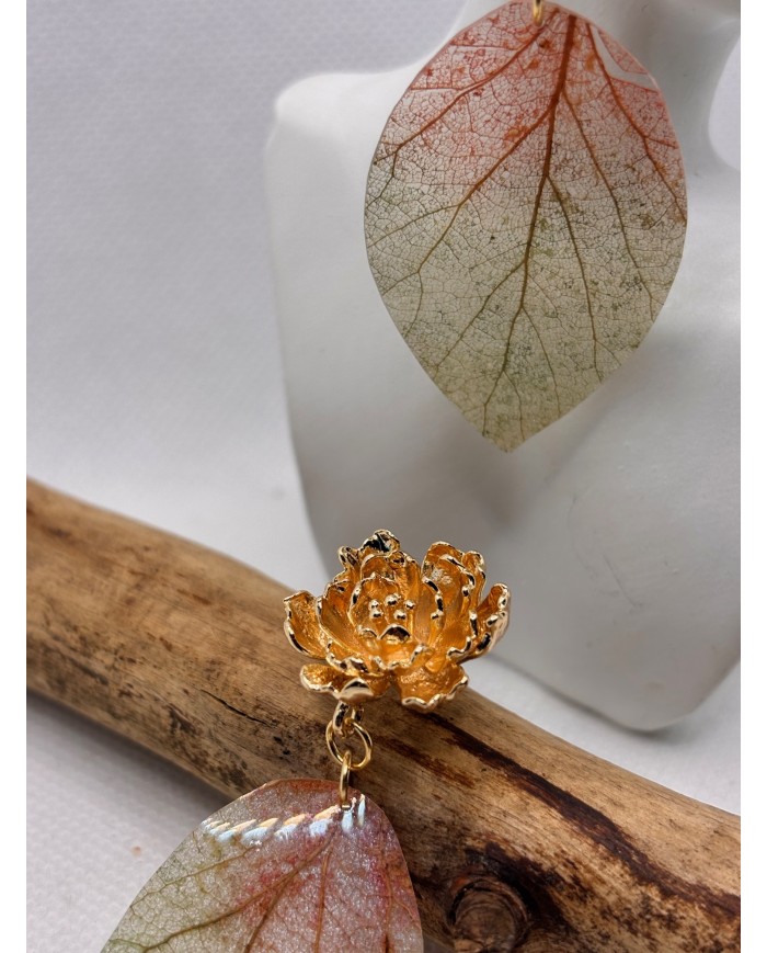 EDICIÓN LIMITADA pendientes artesanos de hoja natural