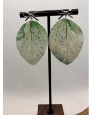 EDICIÓN LIMITADA pendientes artesanos de hoja natural