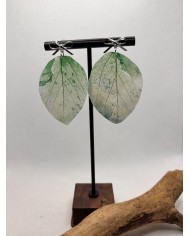 EDICIÓN LIMITADA pendientes de hoja natural artesano1