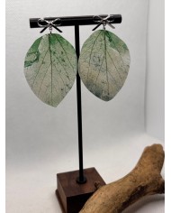 EDICIÓN LIMITADA pendientes de hoja natural artesano1
