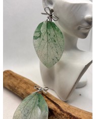 EDICIÓN LIMITADA pendientes de hoja natural artesano1