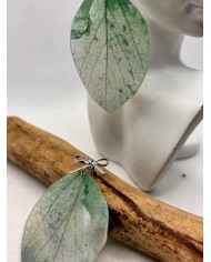 EDICIÓN LIMITADA pendientes de hoja natural artesano1