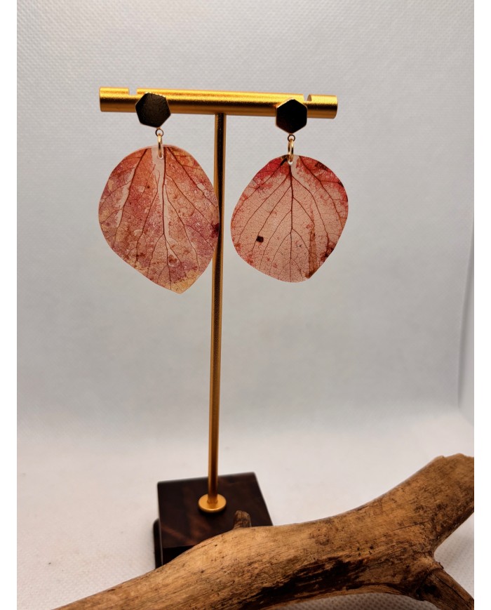 EDICIÓN LIMITADA pendientes de hoja natural artesanos