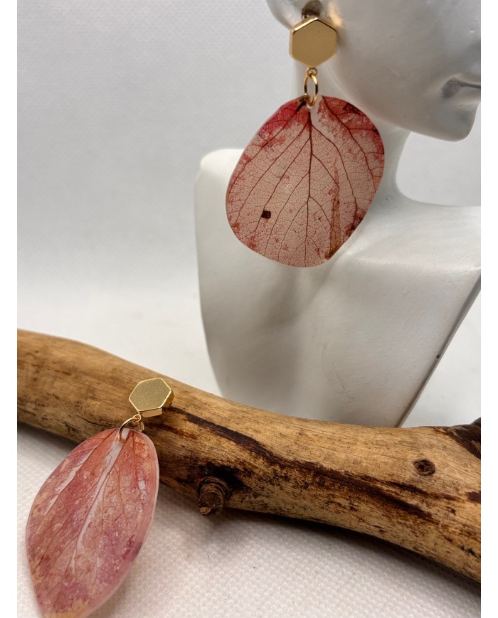 EDICIÓN LIMITADA pendientes de hoja natural artesanos