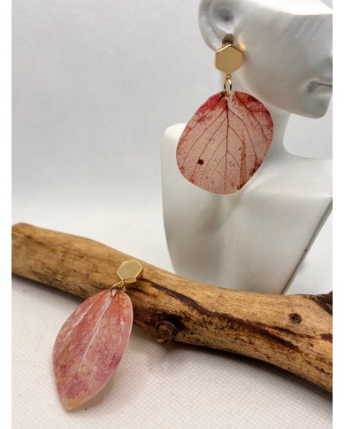 EDICIÓN LIMITADA pendientes de hoja natural artesanos