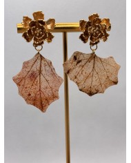 EDICIÓN LIMITADA pendientes de hoja artesanales