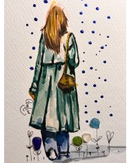 ILUSTRACIÓN  acuarela pintada a mano