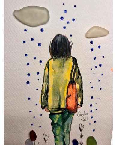 ILUSTRACIÓN  acuarela pintada a mano