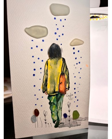 ILUSTRACIÓN  acuarela pintada a mano