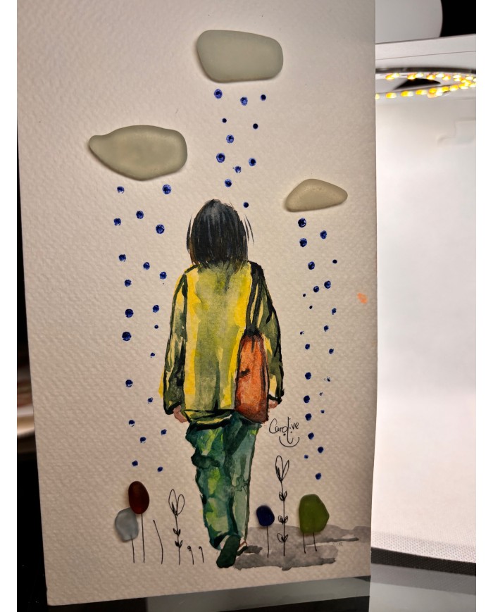 ILUSTRACIÓN  acuarela pintada a mano