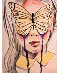 ILUSTRACIÓN acuarela pintada a mano