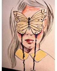 ILUSTRACIÓN acuarela pintada a mano