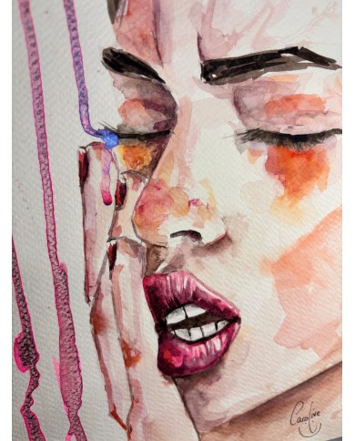 ILUSTRACIÓN acuarela pintada a mano