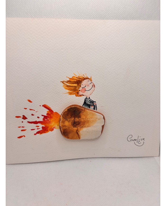 ILUSTRACIÓN  acuarela pintada a mano con un trocito de ma1