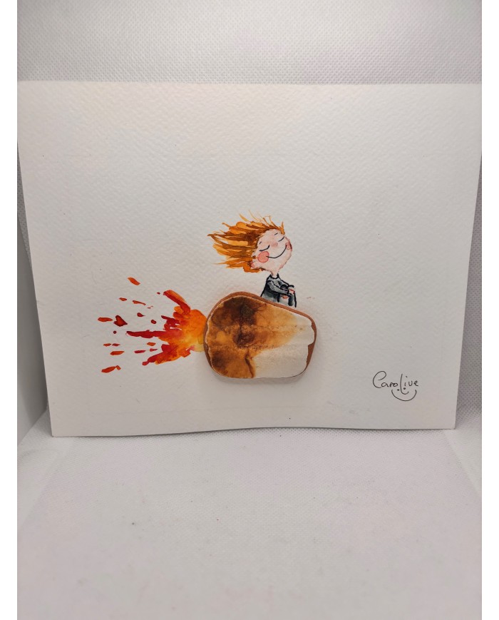 ILUSTRACIÓN  acuarela pintada a mano con un trocito de ma1