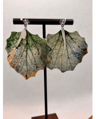 EDICIÓN LIMITADA pendientes artesanos de hoja natural